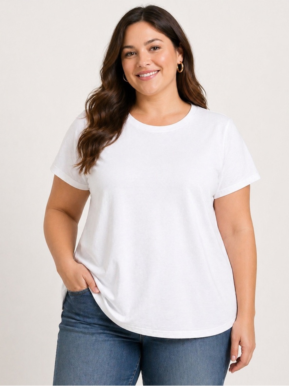 Universal Thread T Shirt Womens XXL White Short Sleeve Crewneck Cotton Basic Tee
